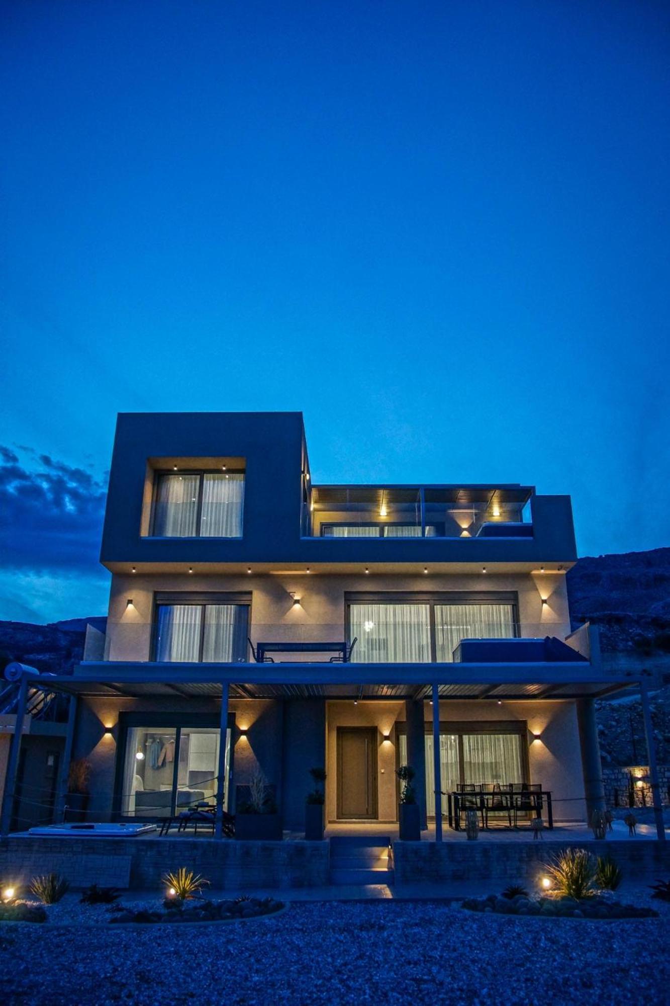Aquamarine Luxury Suites Archangelos  Buitenkant foto