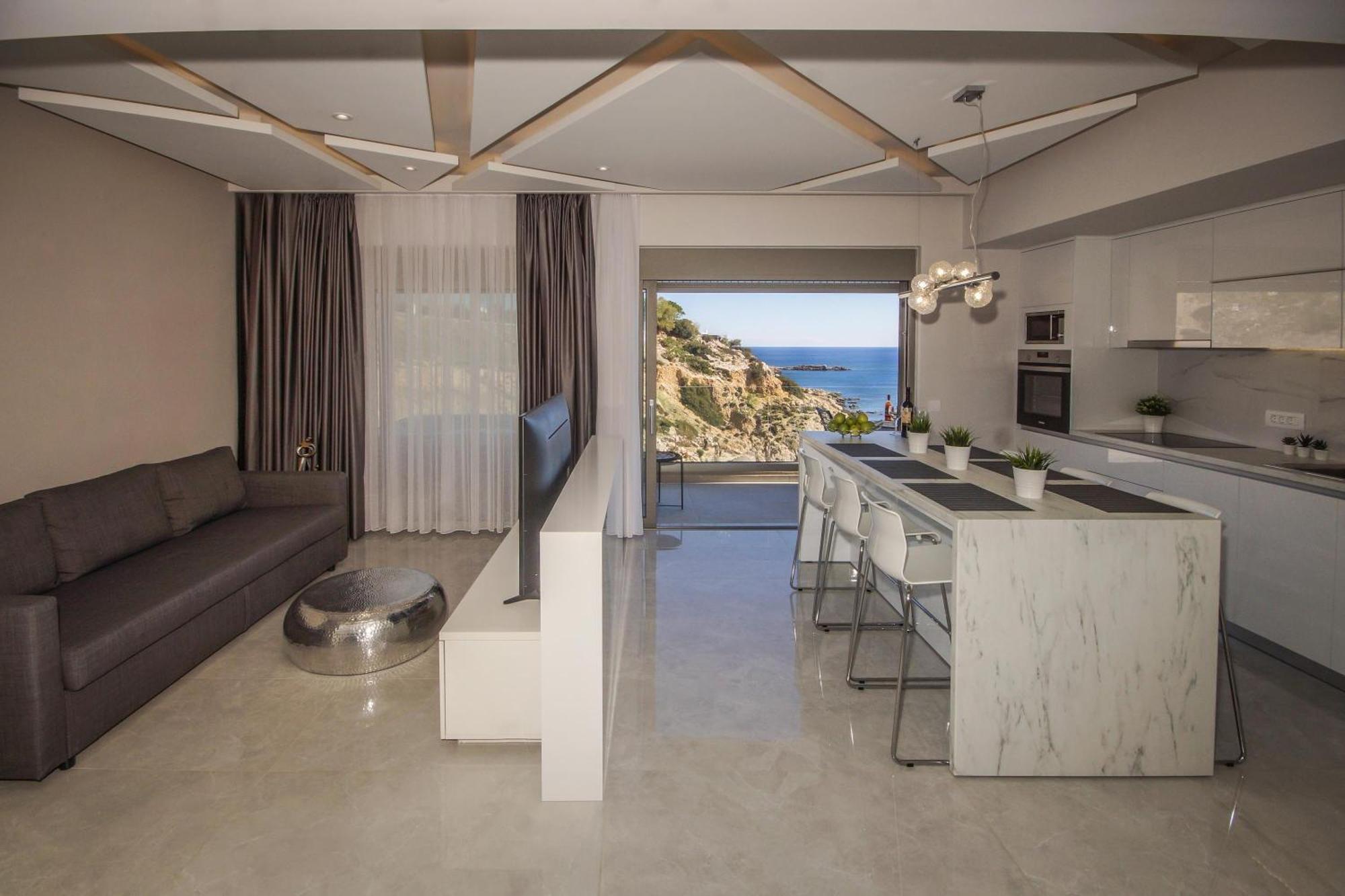 Aquamarine Luxury Suites Archangelos  Buitenkant foto